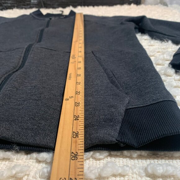 UNDER ARMOUR MENS MEDIUM FULL ZIP JACKET LIGHTWEIGHT GRAY BLACK - Picture 5 of 14